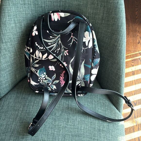 Kate Spade Wilson Road Botanical Small Bradley mini backpack floral black EUC! - Picture 6 of 12